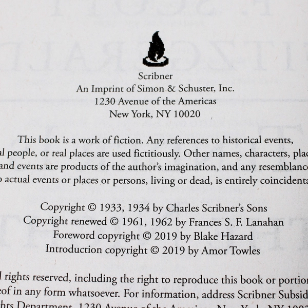 Tender Is the Night by F. Scott Fitzgerald 2019 Paperback 