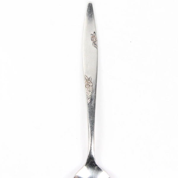 Lot Of 5 Oneida Silver Rose Duet (Stainless) Flatware Teaspoons