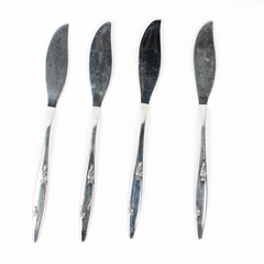 Lot Of 4 Oneida Silver Rose Duet (Stainless) Flatware Flat Master Butter Knives