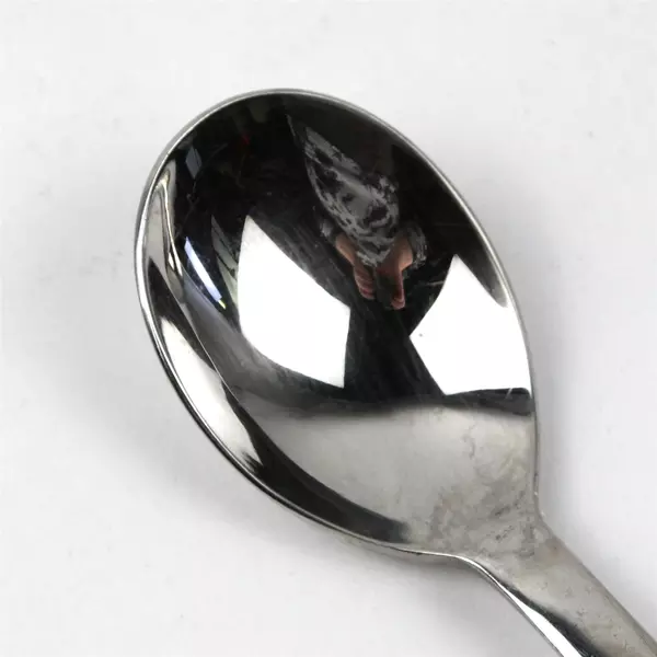 Set of 6 Ginkgo Merit Helmick Welch 18/10 Stainless Steel Soup Spoons 7"