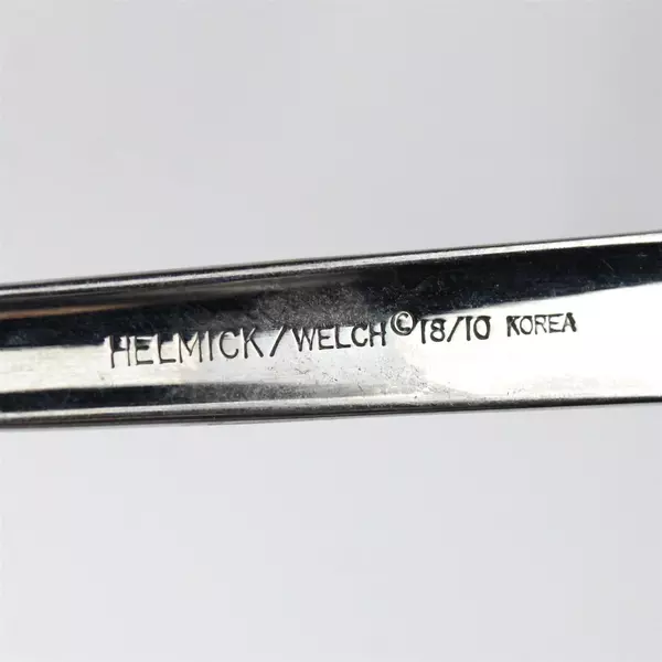 Set of 6 Ginkgo Merit Helmick Welch 18/10 Stainless Steel Soup Spoons 7"