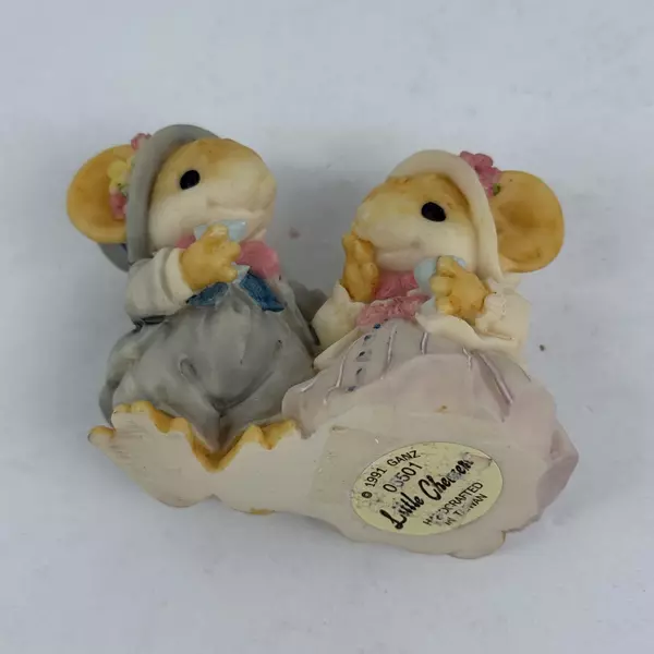 1991 Ganz Little Cheesers A Toast Wedding Mouse Figurine 05501