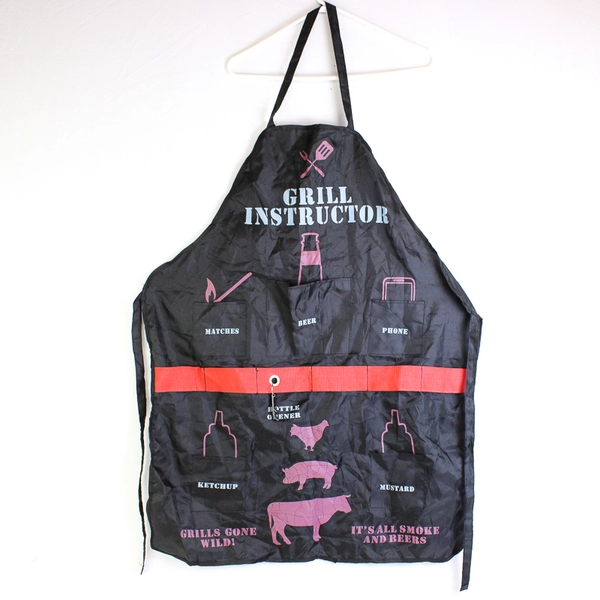 MerchSource Grill Instructor Funny Apron with Bottle Opener