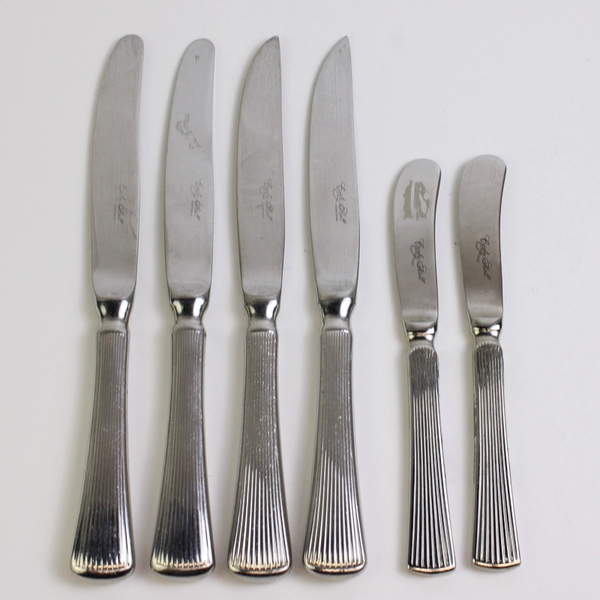 Lot of 6 Corby Hall Distinction Knives Stainless Steel 18/10 Portugal
