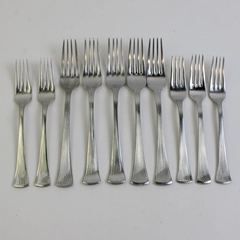 Lot of 10 Corby Hall Distinction Forks 18/10 Flatware Set Stainless Steel