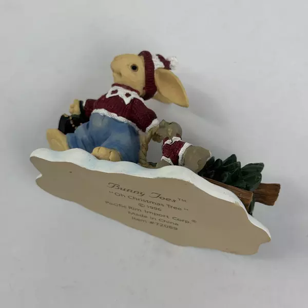 1996 Pacific Rim Corp Bunny Toes Oh Christmas Tree 72089