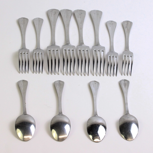 Lot of 12 Corby Hall Portofino 18/10 Flatware Set Stainless Steel