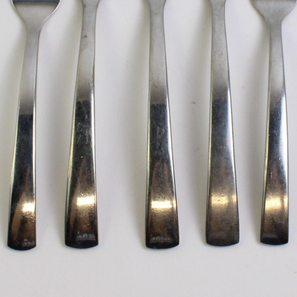 Lot of 5 Forks Corby Hall Metro 18/10 Stainless Steel Flatware Set