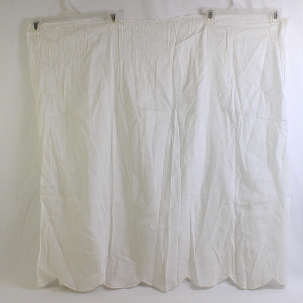 Vintage Floral Embroidered White Costume Petticoat Needs Waistband