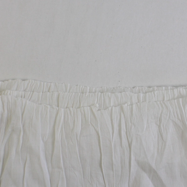 Vintage Floral Embroidered White Costume Petticoat Needs Waistband