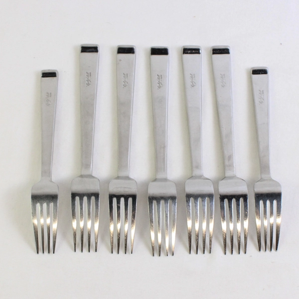 Set of 7 Corby Hall Monaco Mirror Finish Stainless Steel Forks 18/10