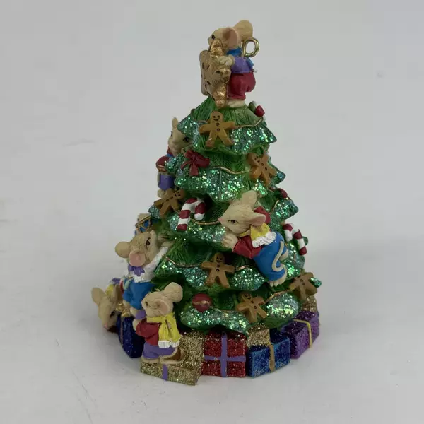San Francisco Music Box Company Christmas Tree With Mice Ornament Not Working
