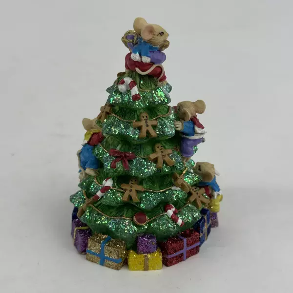 San Francisco Music Box Company Christmas Tree With Mice Ornament Not Working