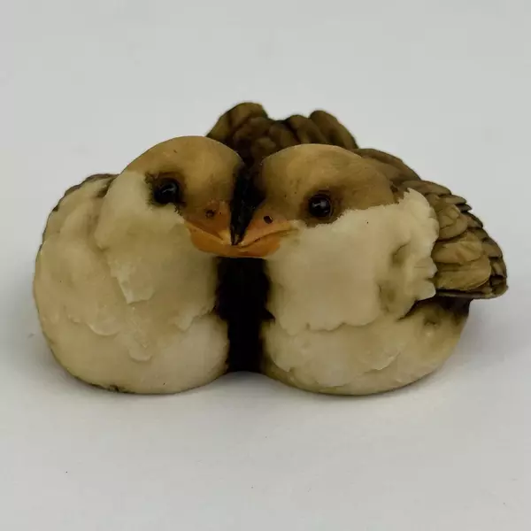 Three 1980s Artefice Ottanta Hand Painted Bird Figurines Signed D. Esposito