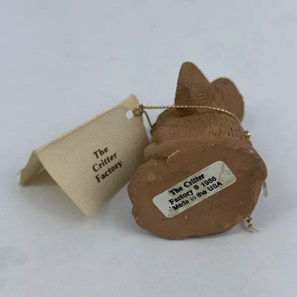 1986 Russ The Critter Factory Say Cheese Mouse Figurine