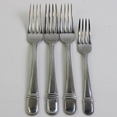 Set Of 4 Forks Corby Hall Toledo Stainless Steel 18/10 Mirror Finish