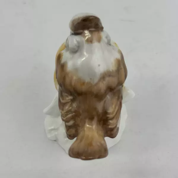 Vintage Hand Painted Porcelain Bird On A Limb Figurine
