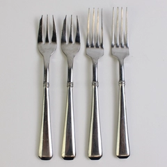 Set of 4 Corby Hall Bolero Cocktail/Regular Forks Stainless Steel Mirror Finish