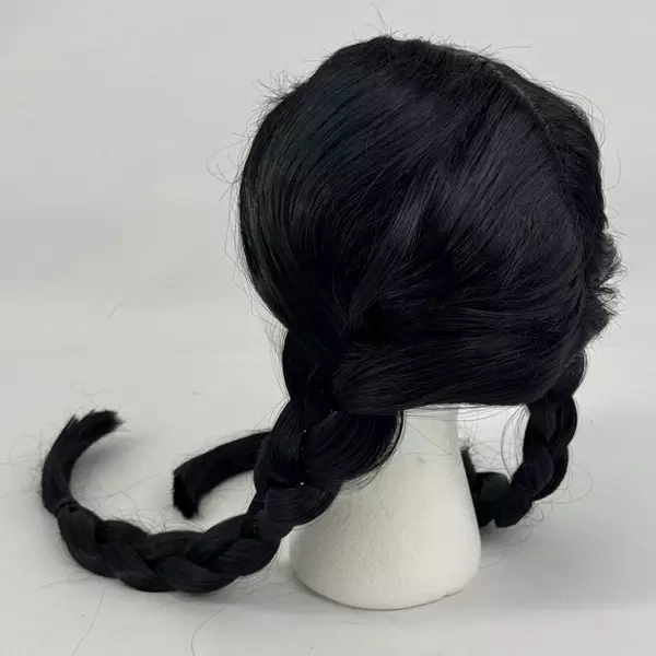 Kangaroo Braided Black Wig With Hair Net On Size Fits Most Costume