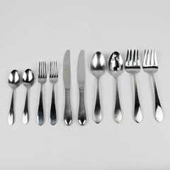 10 Pcs Set International SIlver Berkeley Stainless Steel 18/10 Glossy Finish