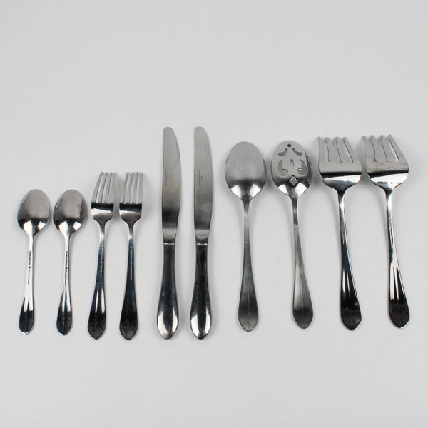 10 Pcs Set International SIlver Berkeley Stainless Steel 18/10 Glossy Finish