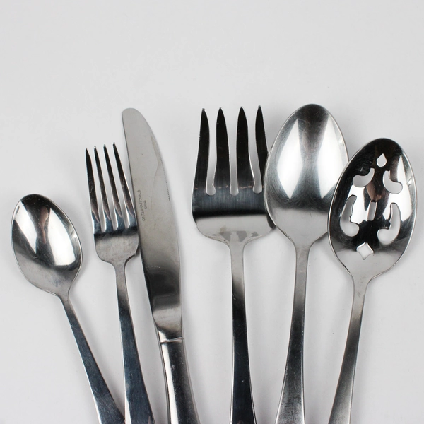 10 Pcs Set International SIlver Berkeley Stainless Steel 18/10 Glossy Finish