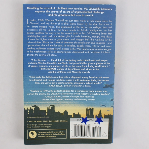Mr. Churchill's Secretary by Susan Elia MacNeal 2012 Paperback