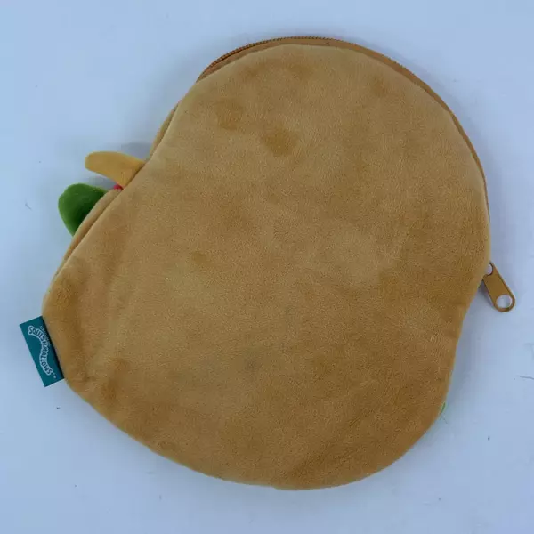 Squishmallow Squishmallows Plush Carl The Cheeseburger Top Zip Pouch Bag 8"