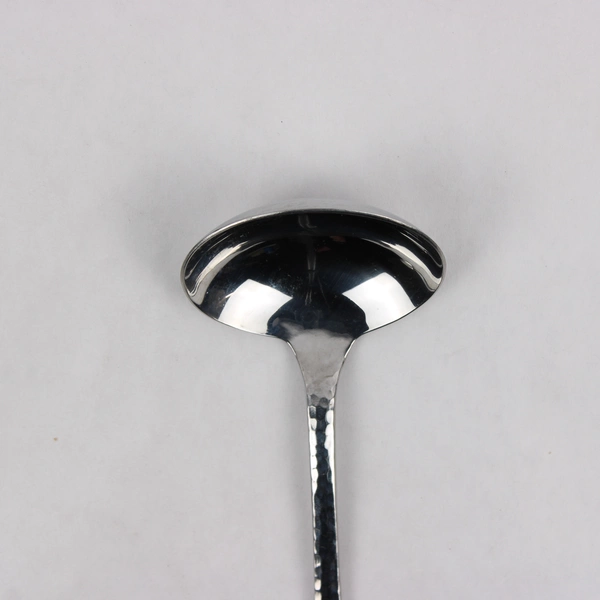 Lot Of 2 Ginkgo Lafayette (Stainless) Flatware Solid Gravy Ladles 7.25" Long