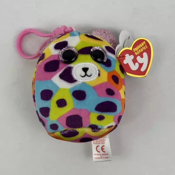 TY Giselle Leopard Squishy Beanie w/ Tags Mini Plush 2022 Bag Key Clip