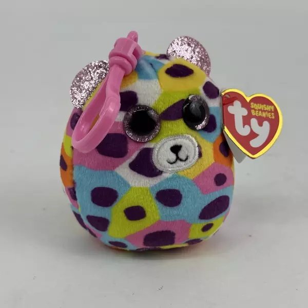 TY Giselle Leopard Squishy Beanie w/ Tags Mini Plush 2022 Bag Key Clip