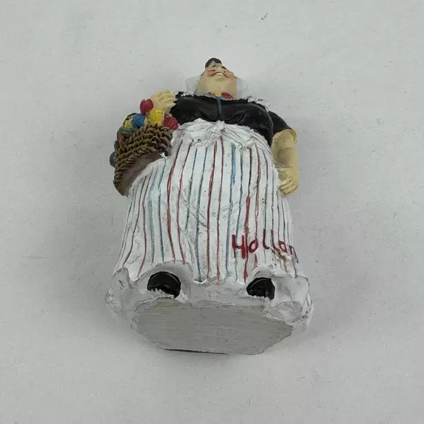 Holland Dutch Full Figured Woman Souvenir Ceramic Magnet