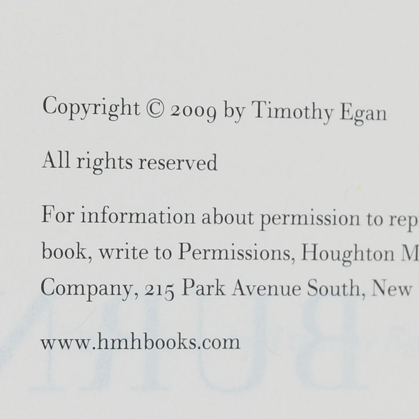 Big Burn Teddy Roosevelt & the Fire That Saved America Timothy Egan 2009 HC DJ