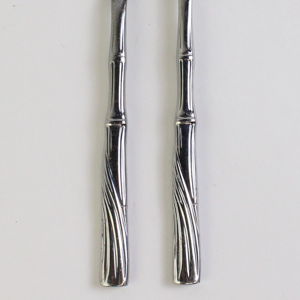 Lot Of 2 Cambridge Silver Bali (Stainless) Flatware Server Fork & Slotted Spoon