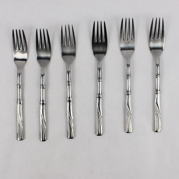 Lot Of 6 Cambridge Silver Bali (Stainless) Flatware Dinner Forks