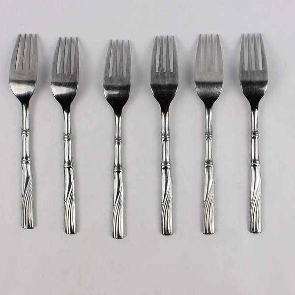 Lot Of 6 Cambridge Silver Bali (Stainless) Flatware Dinner Forks