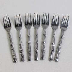 Lot Of 7 Cambridge Silver Bali (Stainless) Flatware Individual Salad Forks