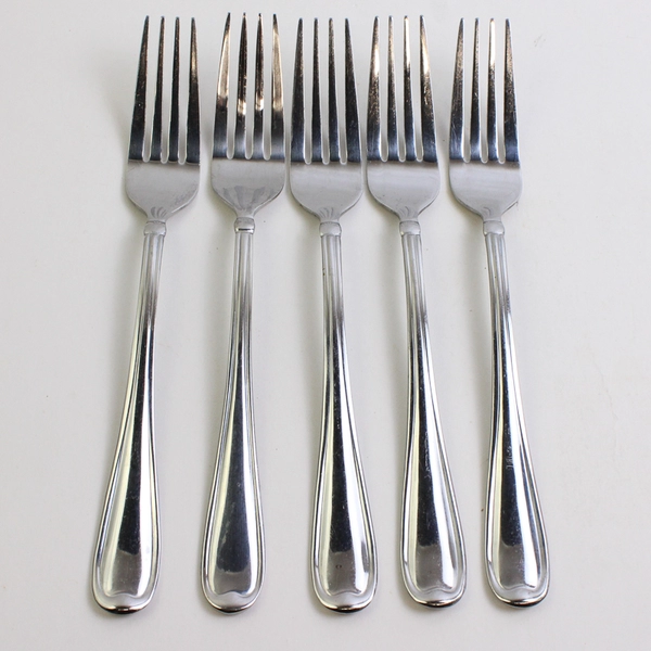 Lot Of 5 Cambridge Silver Allure (Stainless, Glossy) Flatware Dinner Knives