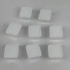 8 Rectangular Plastic Containers For Bead Crafting or Other Craft Projects