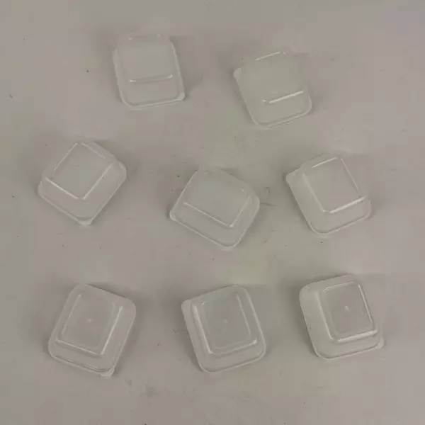 8 Rectangular Plastic Containers For Bead Crafting or Other Craft Projects