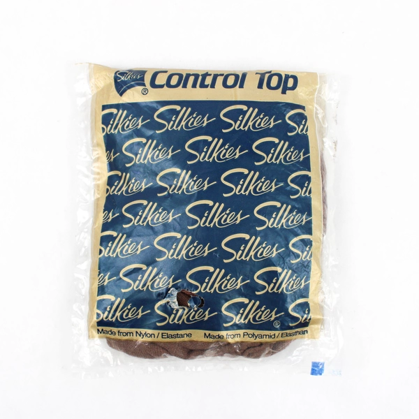 Vintage Silkies Nylons Pantyhose Control Top Queen Beige Women XL Sealed