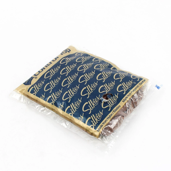 Vintage Silkies Nylons Pantyhose Control Top Queen Beige Women XL Sealed