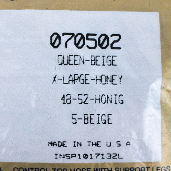 Vintage Silkies Nylons Pantyhose Control Top Queen Beige Women XL Sealed