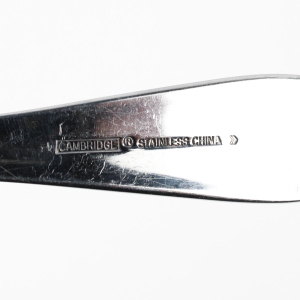 Lot Of 2 Cambridge Silver Allure (Stainless, Glossy) Flatware Serving Spoons