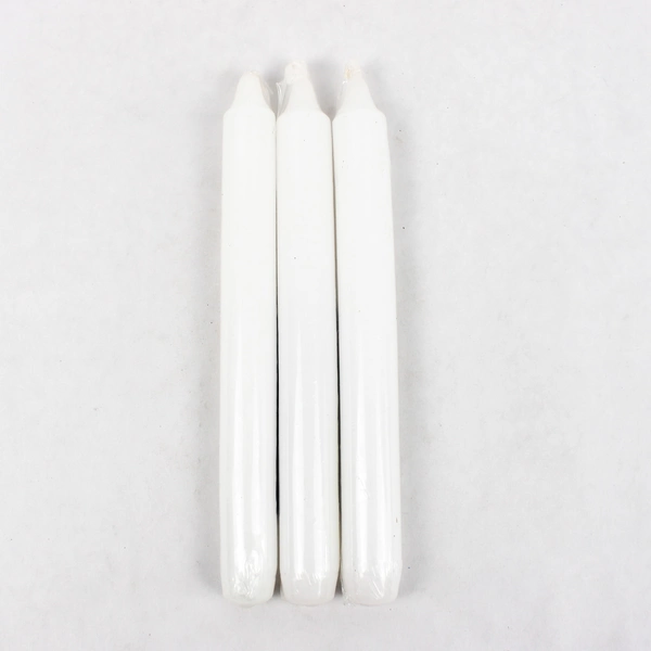 Mainstays Lot of 3 Sealed White Taper Candles Home Decor