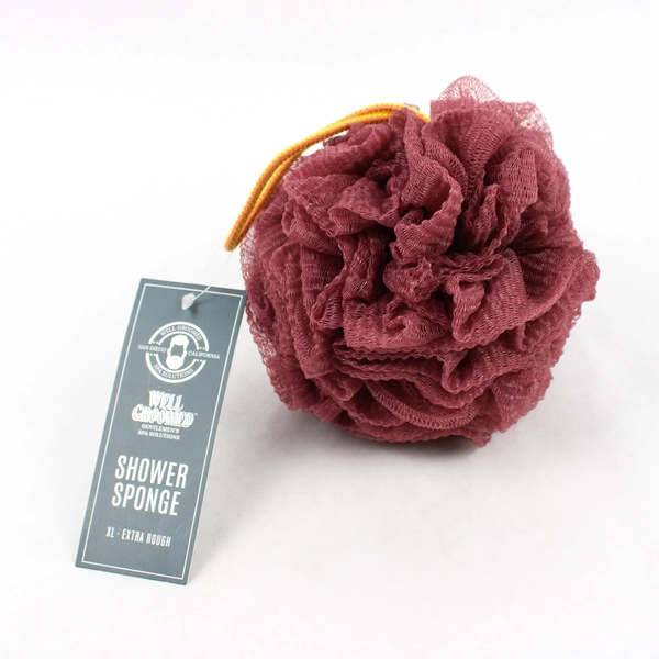 Well Groomed Men's Gentlemen's Spa Solutions Shower Bath Sponge XL Extra Rough