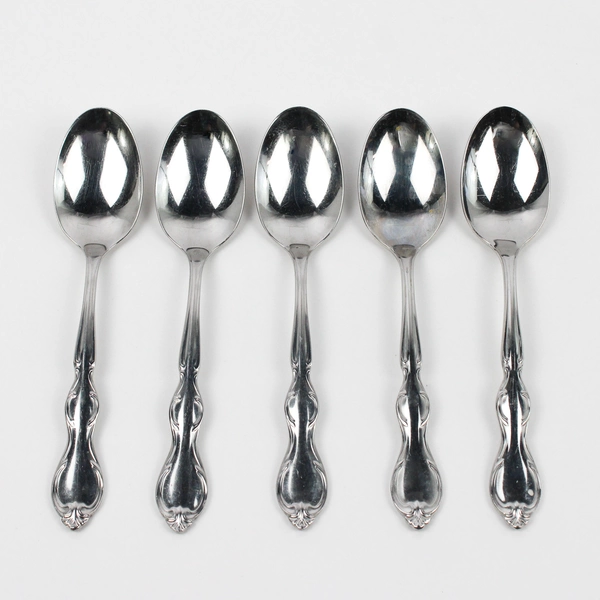 Lot Of 5 International Silver Cotillion (Stainless) Flatware Teaspoons