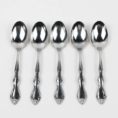 Lot Of 5 International Silver Cotillion (Stainless) Flatware Teaspoons