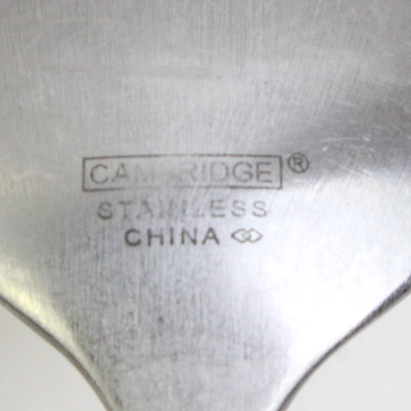 Set of 12 Cambridge Townhouse Soup Spoons Satin Stainless 7.75"