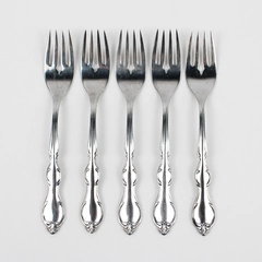 Lot Of 5 International Silver Cotillion (Stainless) Flatware Salad Forks